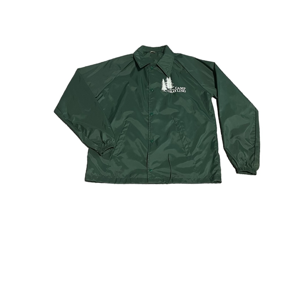 Vintage Camp Grayling Artec Green Windbreaker Men's Large